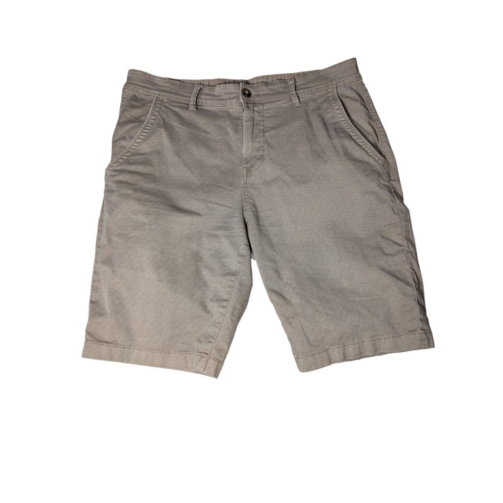 Lerros Dawson Men's Sz 34 Shorts Tan Brown Patterned Cotton Elastane Blend